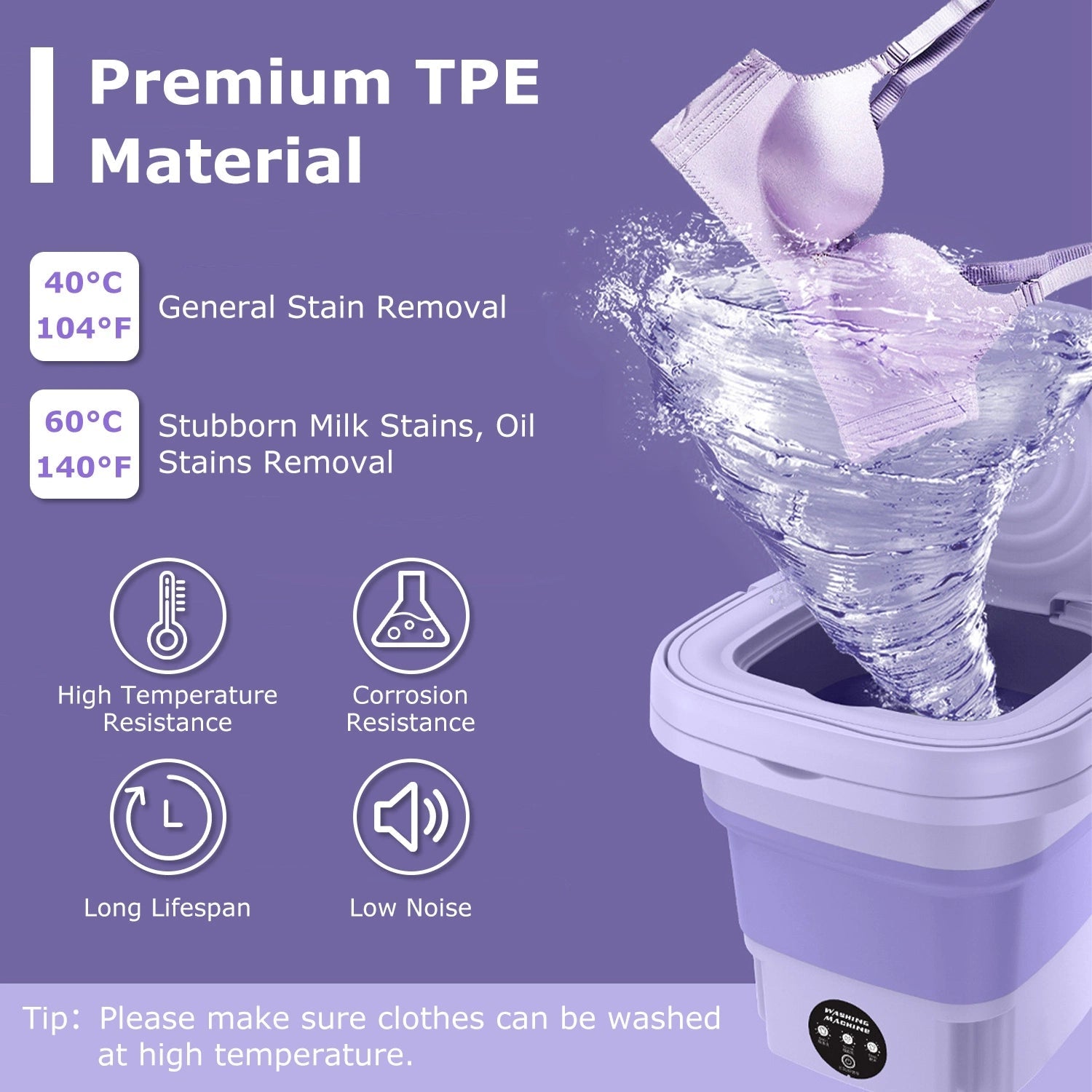 Foldable Mini Laundry Machine