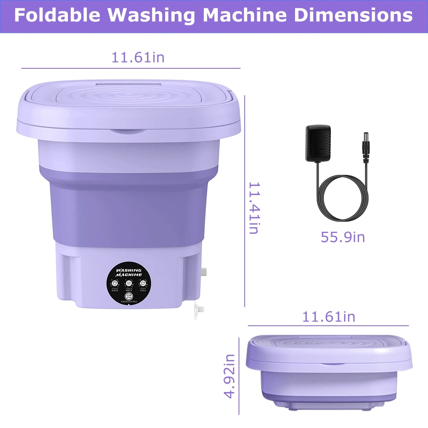 Foldable Mini Laundry Machine